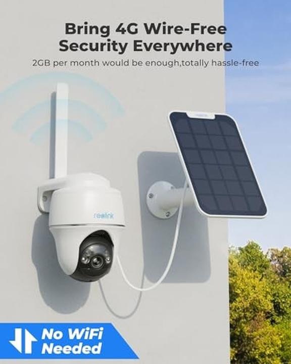 Produktbild Reolink Go PT Plus 5 MP Surveillance Camera with 4G/LTE (2560 x 1440 Pixels)