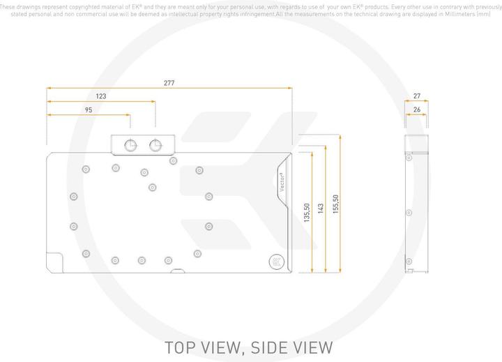 Produktbild EKWB WAK EK-Quantum Vector?? Astral RTX 5090 - Plexi