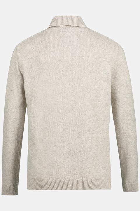 Produktbild JP1880 Pullover, Zopfmuster, Rollkragen (4XL)