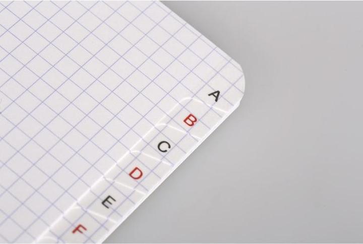Actual product image Clairefontaine Notebook with index A - Z (90 x 140 mm, Checked, Soft cover)