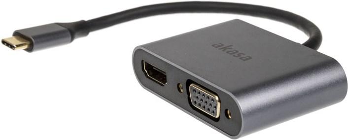 Produktbild Akasa USB Typ C — VGA| HDMI (Typ A) (USB Typ-C, VGA, HDMI, 18 cm)