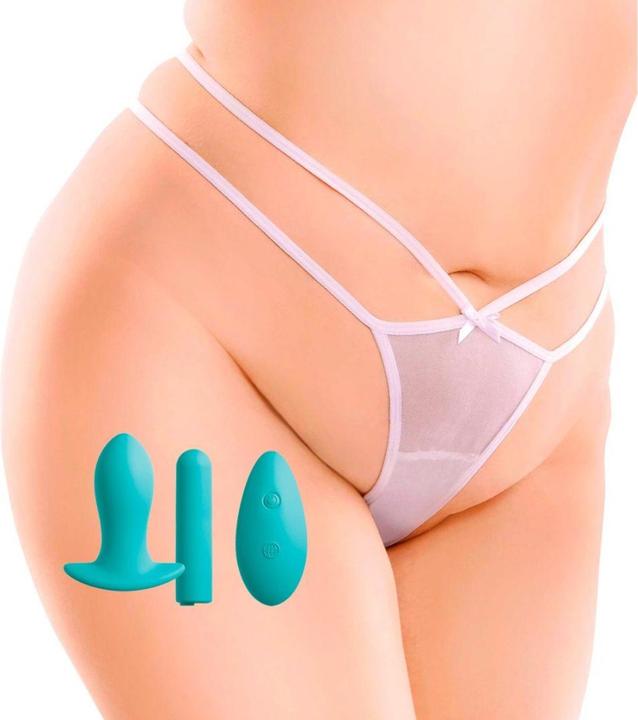 Produktbild Pipedream Hookup Panties Sexy Tanga mit Analplug, Bullet und Fernbedienung (L, XL)