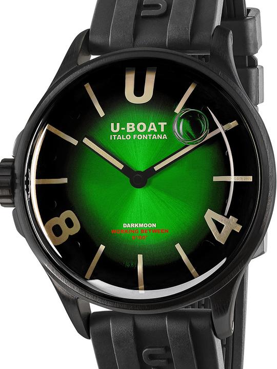 Produktbild U-Boat 9503 Darkmoon Green PVD Soleil Herrenuhr 40mm 5ATM (Analoguhr, 40 mm)