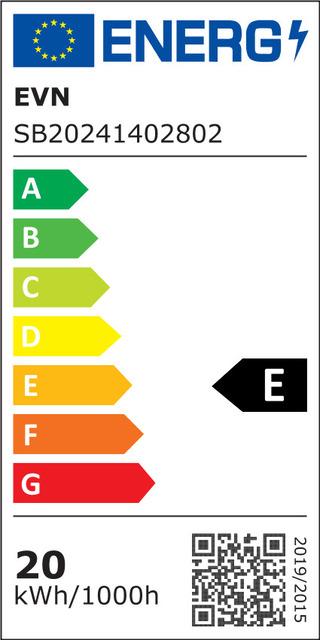 Energie-Label EVN-Lichttechnik LED-Strip (Weiss, 500 cm, Indoor)