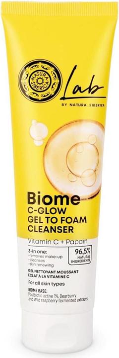Produktbild Natura Siberica Lab Biome C-Glow Gel To Foam Face Cleanser 140ml (Reinigungsschaum, 140 ml)