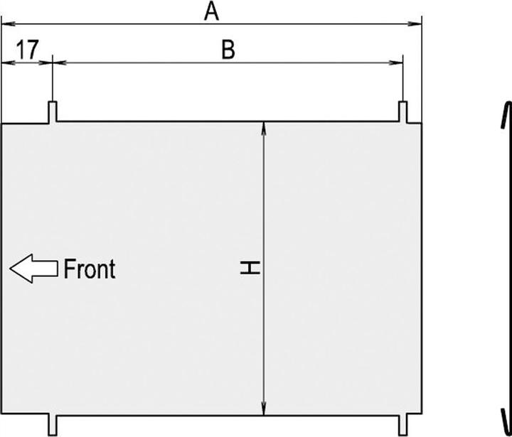 Actual product image Schroff intermediate wall - intermediate wall 3he 160t
