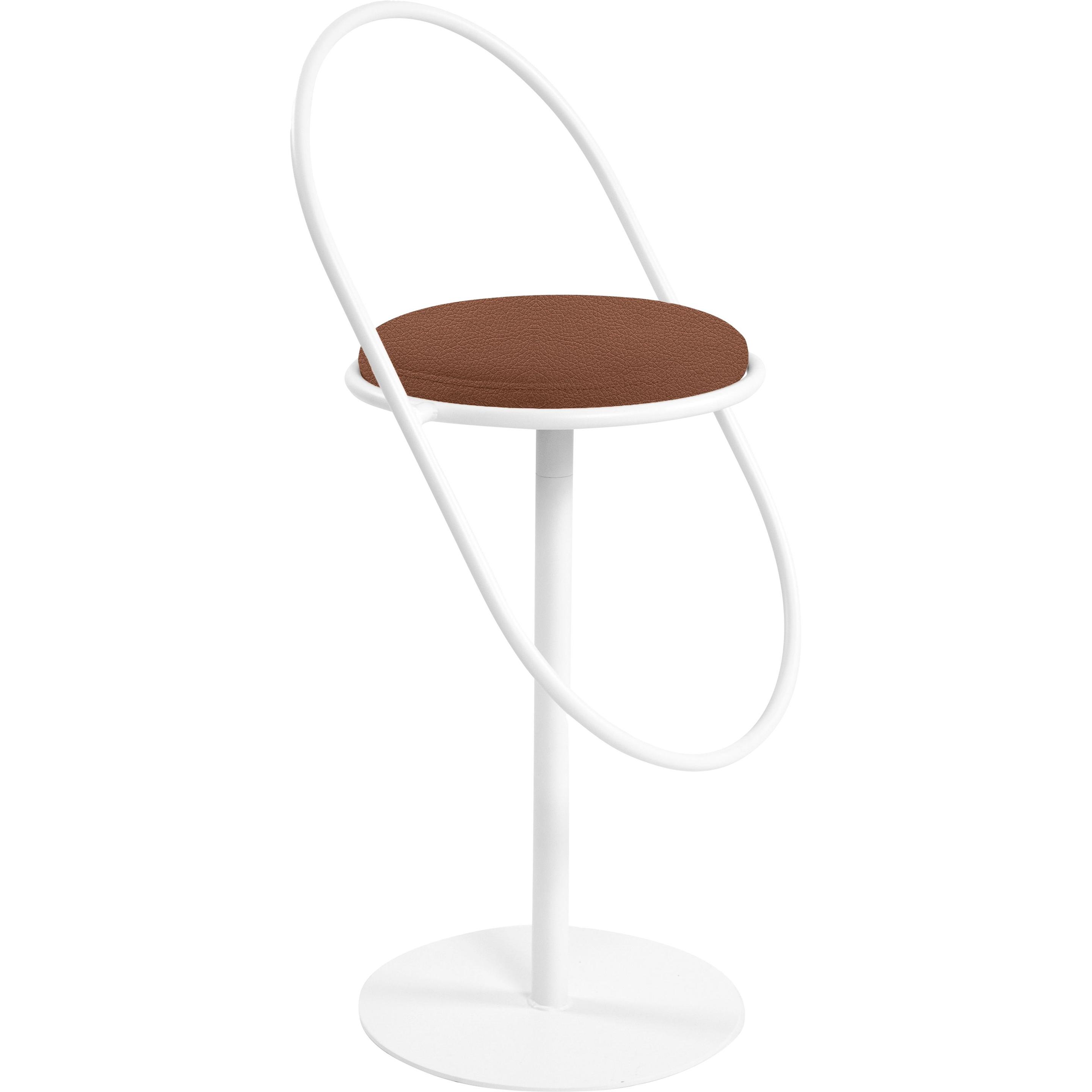 Paperflow, Sgabello da bar, Sgabello da bar SATURNE THSATSC.13.27 in similpelle ruggine