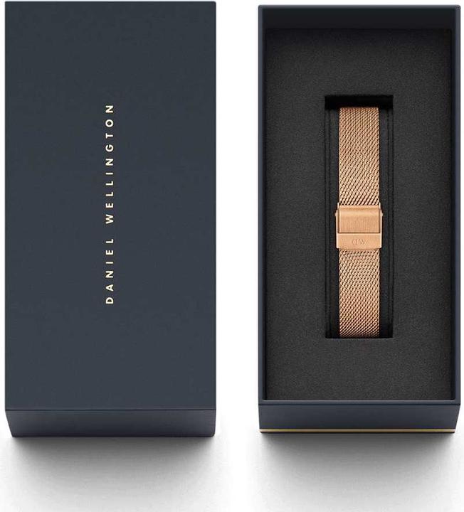 Actual product image Daniel Wellington Classic Petite Mesh Melrose Rose Gold (32 mm) (14 mm, Stainless steel)