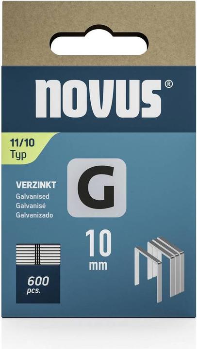 Actual product image Novus Flat wire staples G 11 10mm 600 pcs.