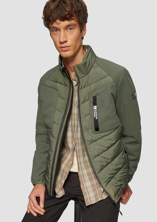 Produktbild S.Oliver Outdoor-Jacke Materialmix-Jacke mit sportiven Kontrastdetails (L)