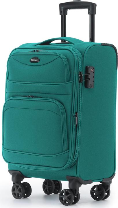 Münicase Erweiterbarer Stoffkoffer mit Frontfächern (38 l)