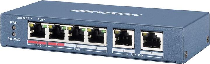 Produktbild Hikvision DS-3E1106HP-EI Managed Switch PoE (6 Ports)