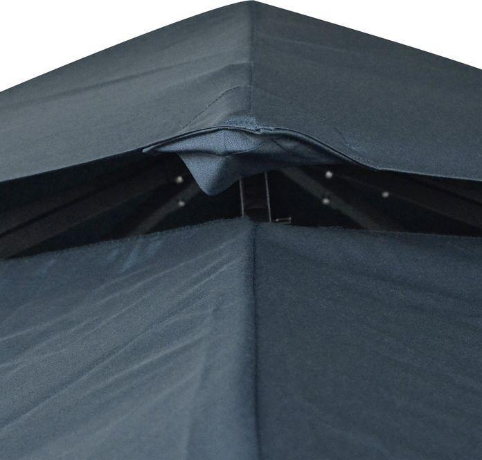 Produktbild Swisshandel24 Ersatzdach Pavillondach für Metallpavillon Gartenpavillon Partyzelt Gartenzelt Polyester 3x3m Kohleg (300 cm, 300 cm)