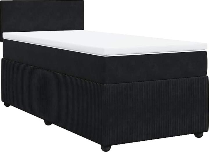 Produktbild vidaXL Bo x springbett mit Matratze 200 x 200 cm Samt (200 x 200 cm)