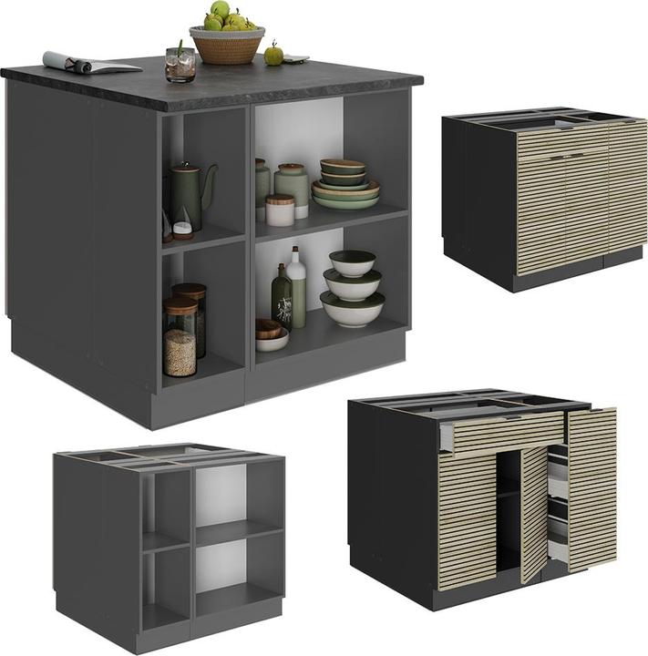 Produktbild Vicco Kücheninsel Fame-Line (90 x 81.60 x 82 cm)