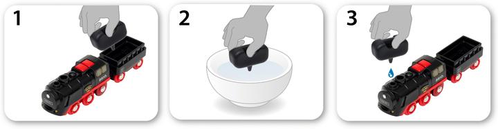 Actual product image Brio Battery steam locomotive with water tank