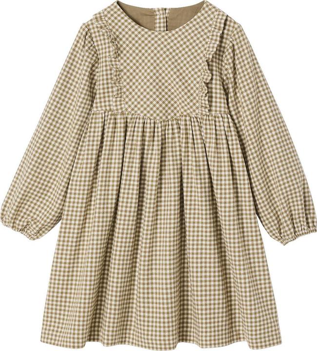 Produktbild Vertbaudet Mädchen Volantkleid mit Vichykaro (128)