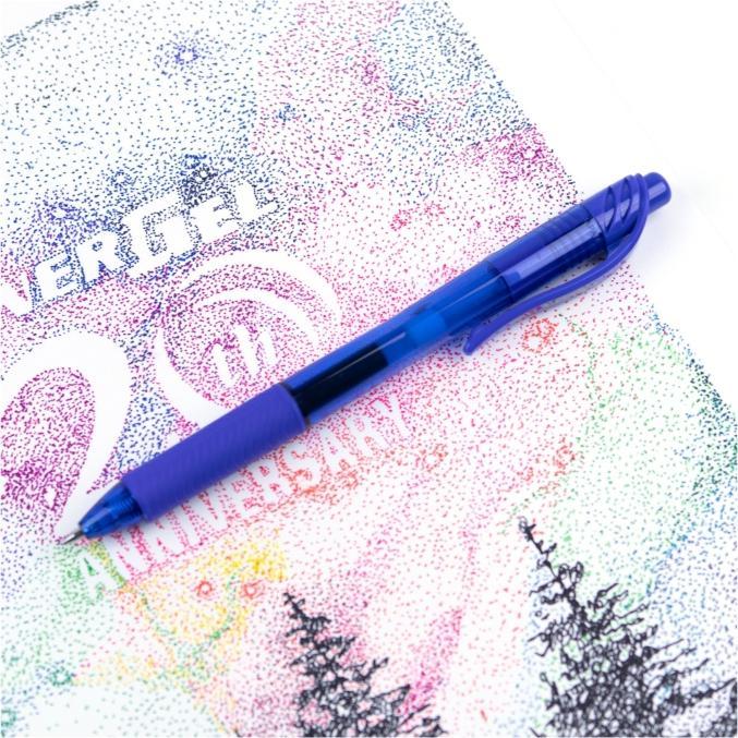 Actual product image Pentel EnerGel X (Blue, 1 x)