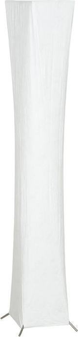 Swisshandel24 Stehlampe mit Papierschirm, Fussschalter, 3 Helligkeitsstufen, Weiss (900 lm)
