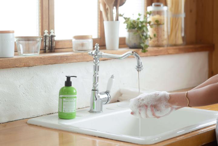 Productafbeelding Dr. Bronner's Biologische Suikerzeep Citroengras Limoen 355 ml (Lippenbalsem)