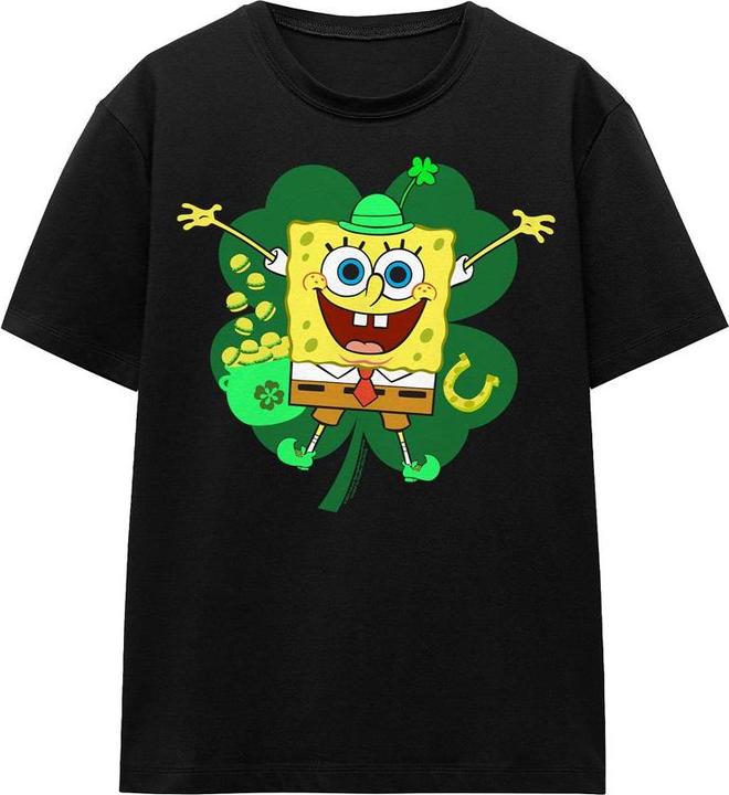 Produktbild Spongebob Squarepants Spongey TShirt St PatricksTag (M)