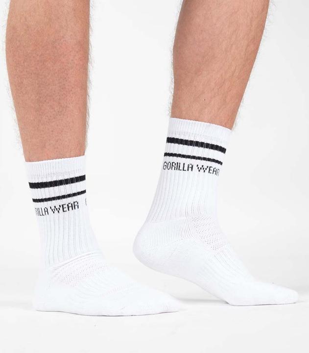 Produktbild Gorilla Wear Crew Socks White (Einzelpack, 36 - 38)