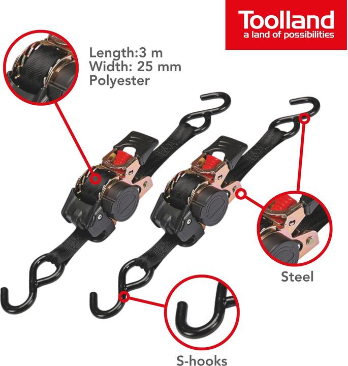 Image du produit Perel Sangle d'arrimage automatique