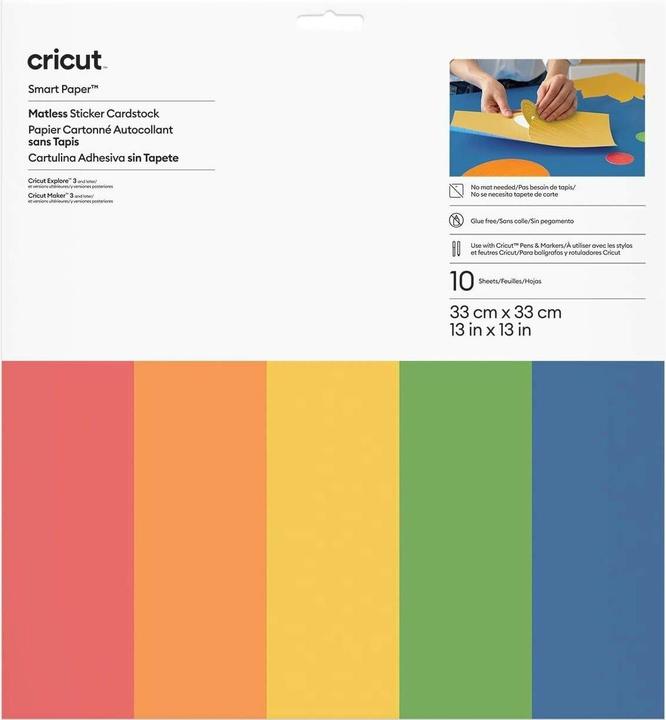 Image du produit Cricut Smart Sticker Cardstock 33x33cm 10 sheets Brilliant Bows (P) (10 Autocollants)