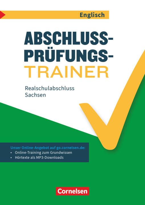 Actual product image Abschlussprüfungstrainer Englisch - Sachsen - 10. Schuljahr (English, Gwen Berwick, Sydney Thorne, 2018)