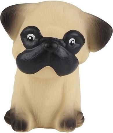 Hevea Greifling aus Naturkautschuk, Hund Mops