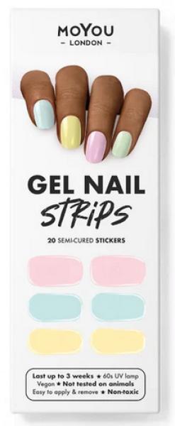 Produktbild MoYou London Gel Nail Strips Pastel Sweets (Kunstnägel)
