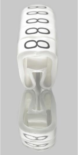 Produktbild Weidmüller Kabelmarkierung 1 ws Ader Kst Ř4-10mm 0251310001