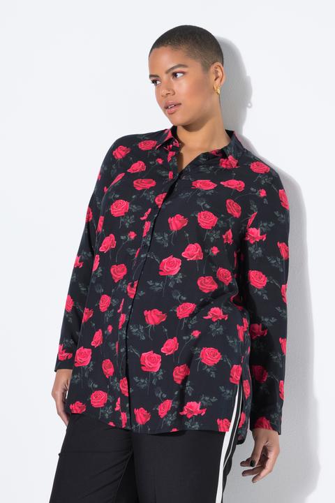 Image du produit Studio Untold Chemisier, coupe Boxy Shape. Imprimé roses XL (XL)