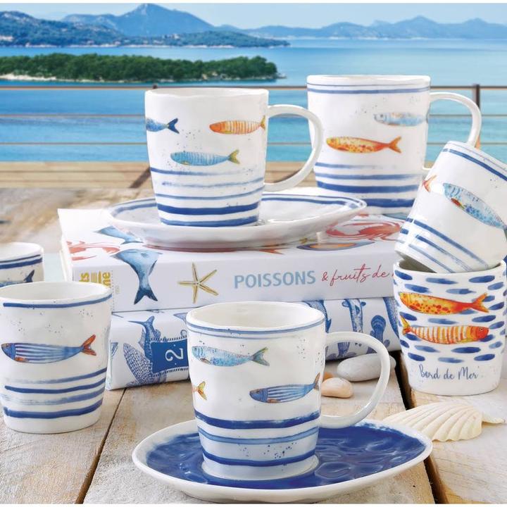 Produktbild Easy Life Bord de Mer, 4er Set Kaffeetassen (assortiert),120ml (120 ml, 4 x)