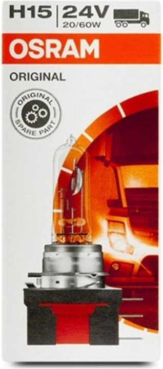 Actual product image Osram Bulb H15 24V 20/60W PGJ23T-1 (H15)