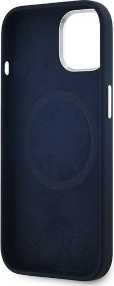 Produktbild Lacoste LCHMP15SUCRV iPhone 15 / 14 / 13 6.1" granatowy/marine hardcase Silicone Cracked Logo MagSaf (Apple iPhone 15)