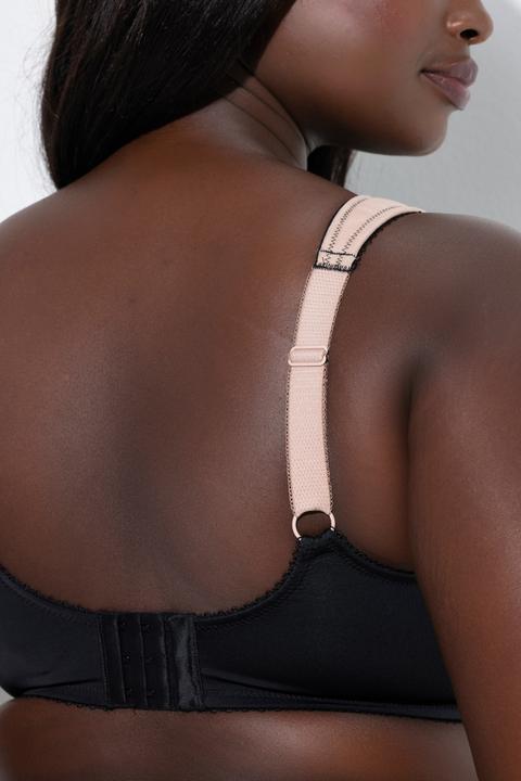 Actual product image Ulla Popken Floral Embroidered Underwire Bra (Single pack, 100 E)