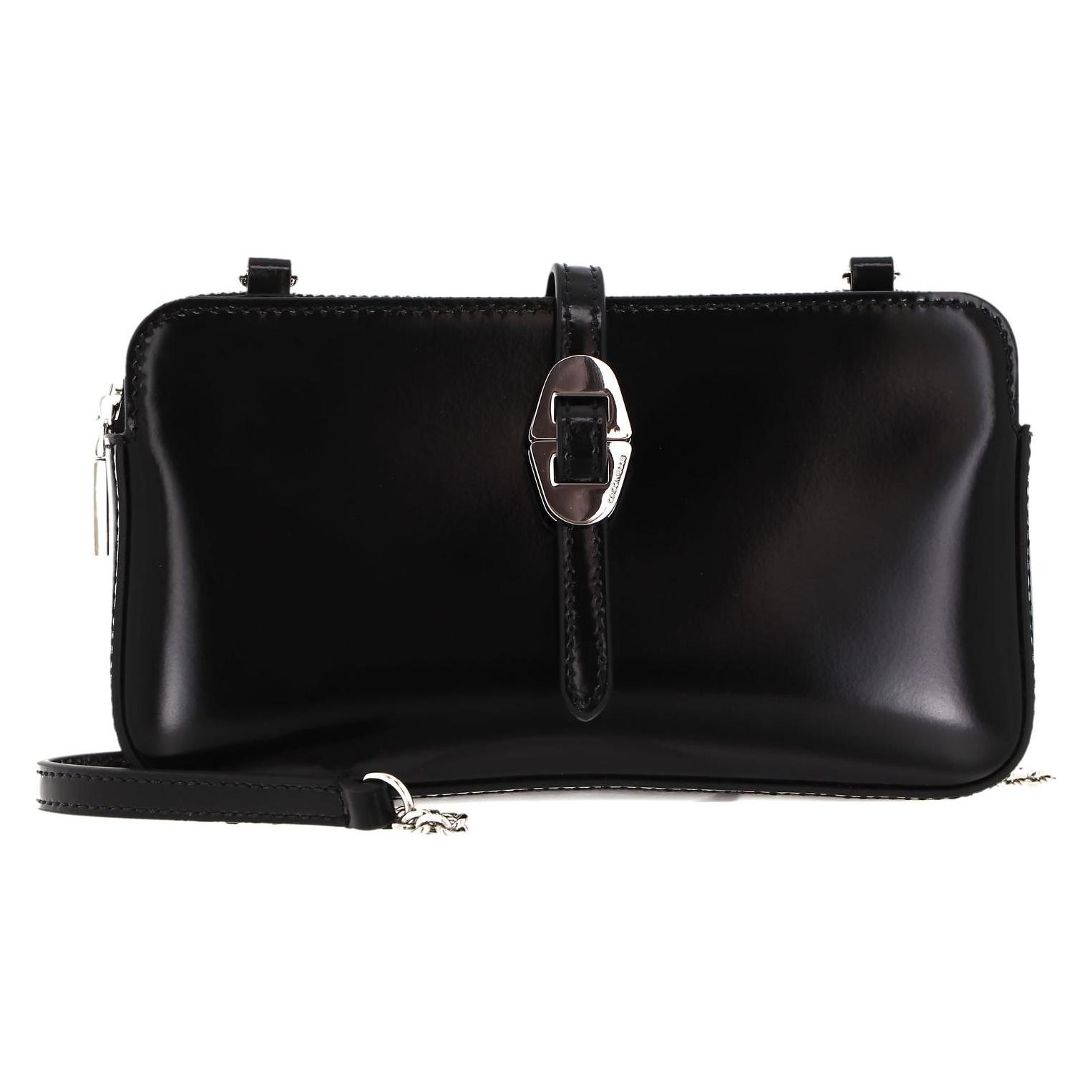 Coccinelle, Damen, Handtasche, Cosima Shiny Mini Crossbody Bag, Schwarz