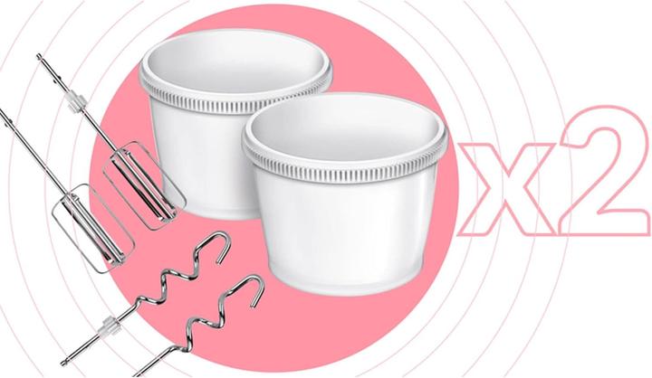 Immagine prodotto MPM Mikser z 2 misami obrotowymi MMR-22Z (750 W)