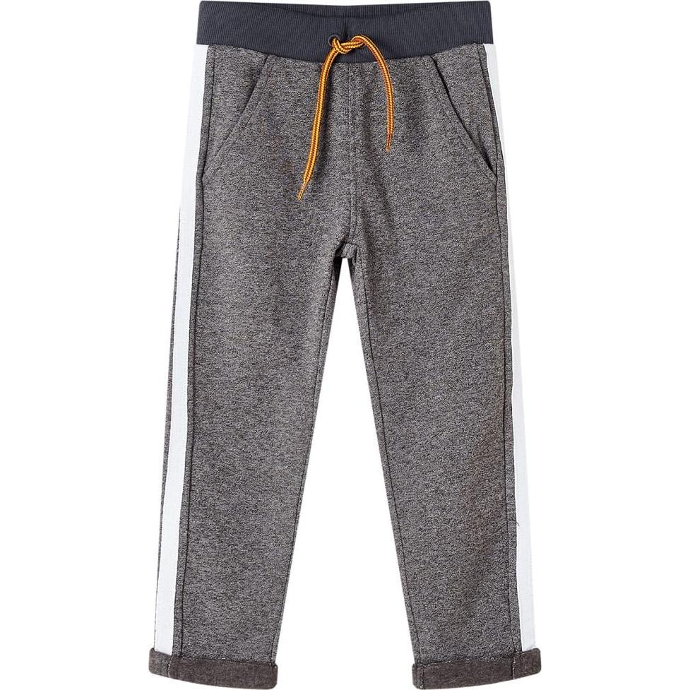 VidaXL, Unisex, Sporthose, Kinder-Trainingshose Dunkelgrau Melange 140,Material: 80 (140), Grau, 140