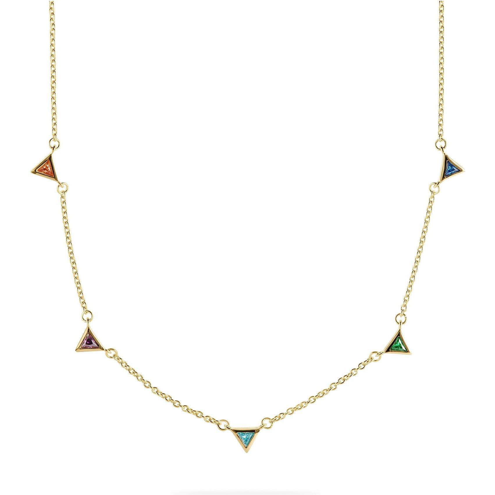 Esprit, Halsschmuck, Kette Triangle, (925er Silber, 45 cm)