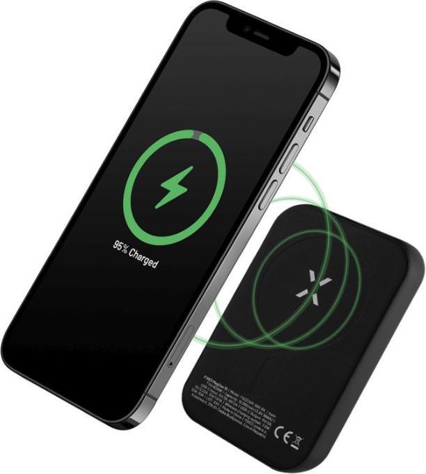 Produktbild Fixed MagZen Trådløs PD 20W Power Bank 10.000 mAh Sort Powerbank - Sort - 10000 mAh (10000 mAh, 20 W, 37 Wh)