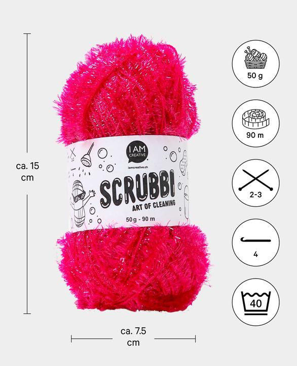Actual product image I Am Creative Scrubbi dishwashing sponge yarn (102 m)