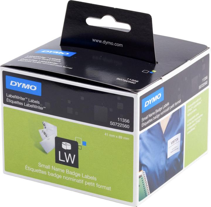 Productafbeelding Dymo S0722560 Blanco naamplaatjes