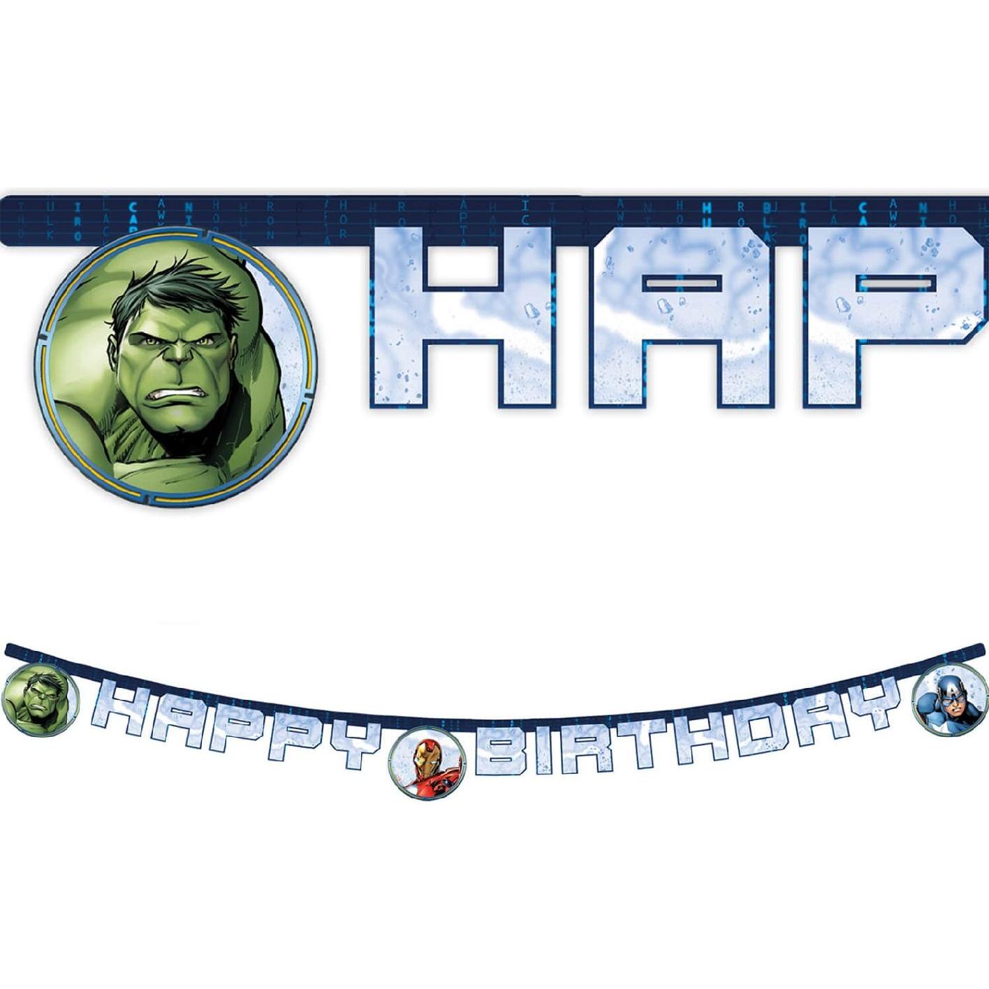 Qualatex Guirlande d'anniversaire Avengers