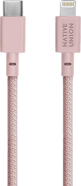 Produktbild Native Union Belt USB-C zu Lightning-Kabel 1.2m Rose (1.20 m)