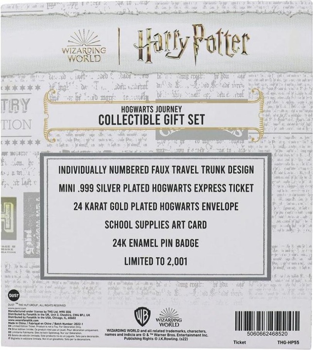 Valori nutrizionali e ingredienti Fanattik Harry Potter coffret cadeau Collector Harry Potter Viaggio a Hogwarts Collezione