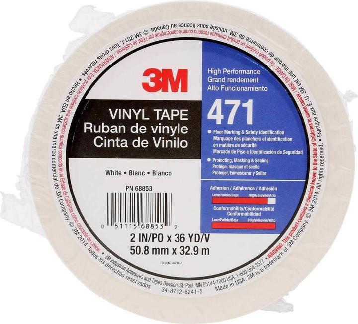 Actual product image 3M PVC adhesive tape wei 50.8mmx3 0.1m (50 mm)