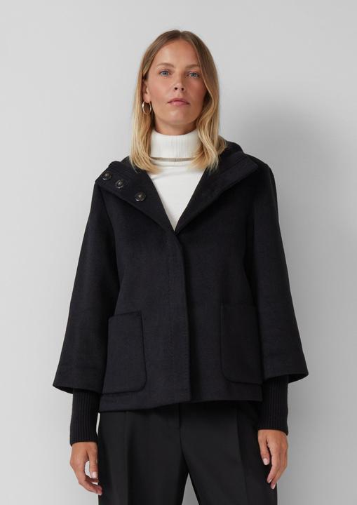 Actual product image S.Oliver Outdoor-Jacke Jacke mit Stehkragen und Rippstrick-Manschette (38)