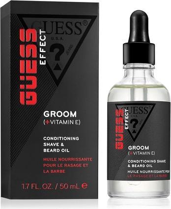 Guess Effect Boost Conditioning Shave and Beard Oil for Men 1.7 oz (17 ml)